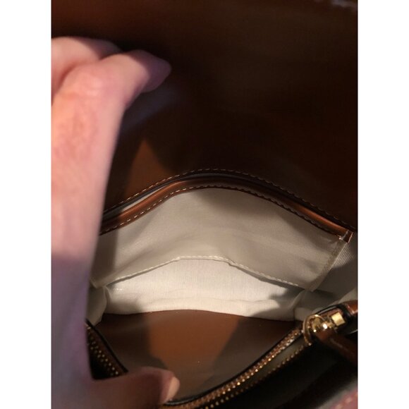 Tory Burch Miller Crossbody Bag Brown Leather - Picture 10 of 14